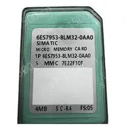 100% Original Brand New 6ES7953-8LM32-0AA0 4MB MMC Card for S7-300/S7-400 PLC Program Storage 1 Year Warranty Direct Plug-in